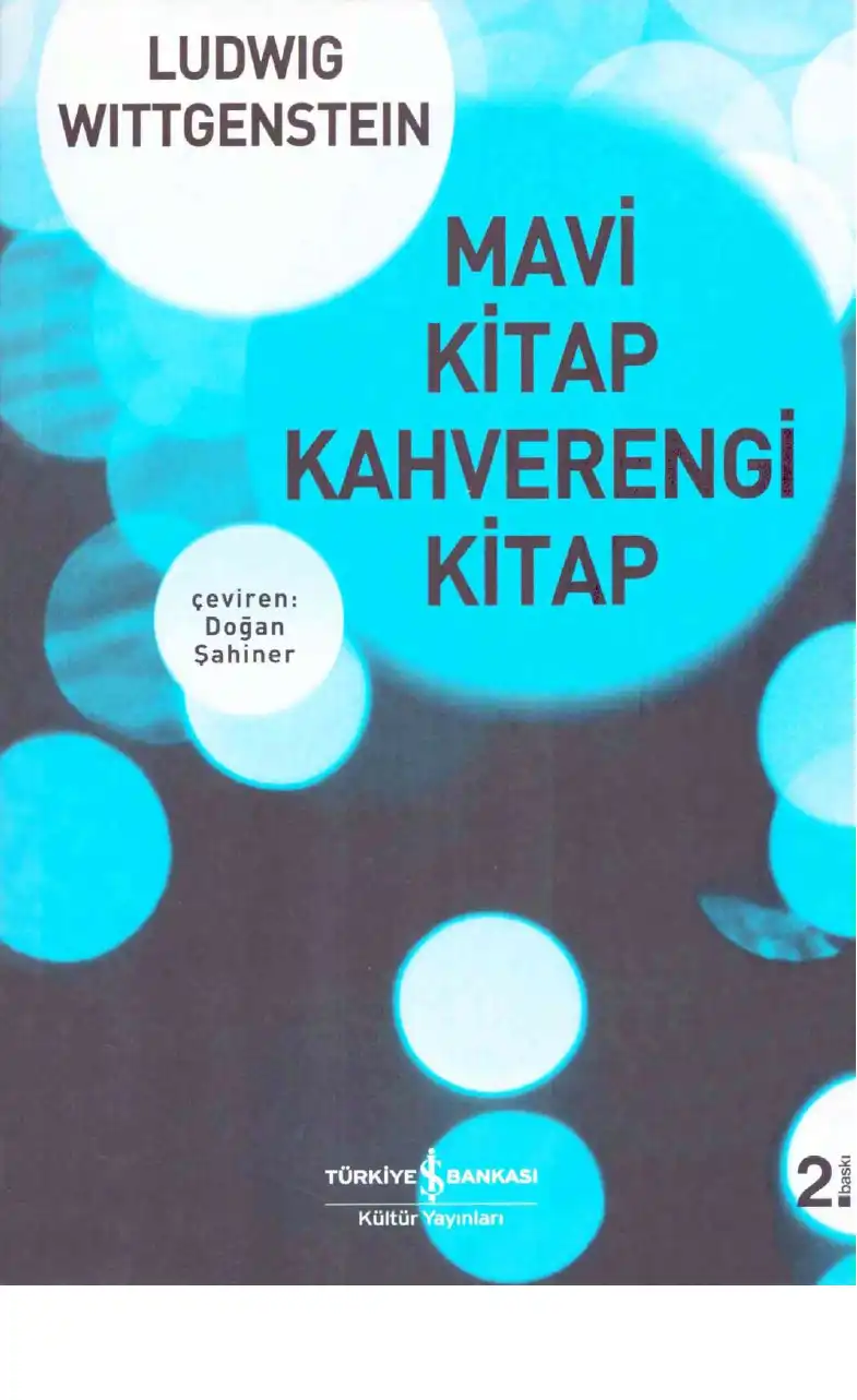 Mavi Kitap, Kahverengi Kitap — Ludwig Wittgenstein