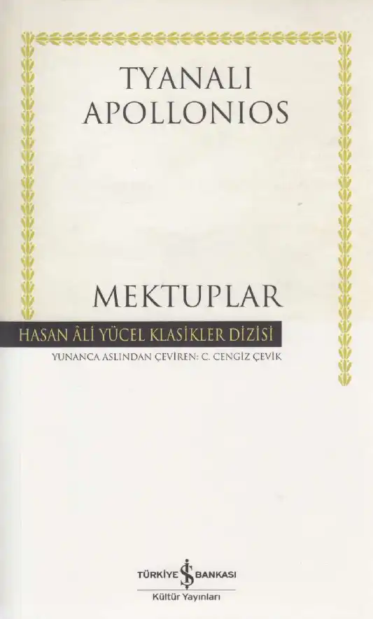 Mektuplar — Tyanalı Apollonios