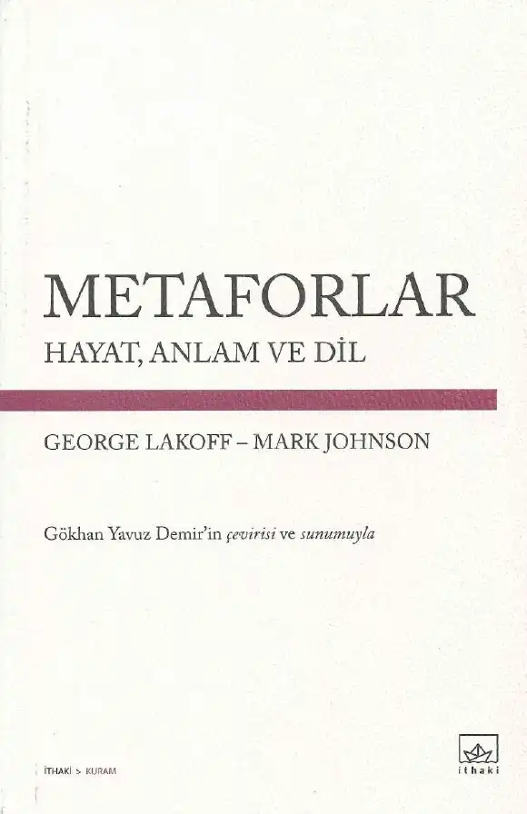 Metaforlar — George Lakoff ve Mark Johnson