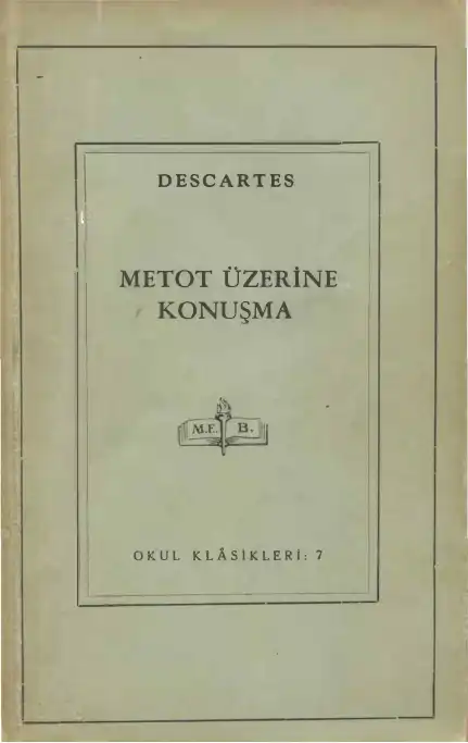 Metot Üzerine Konuşma — Descartes