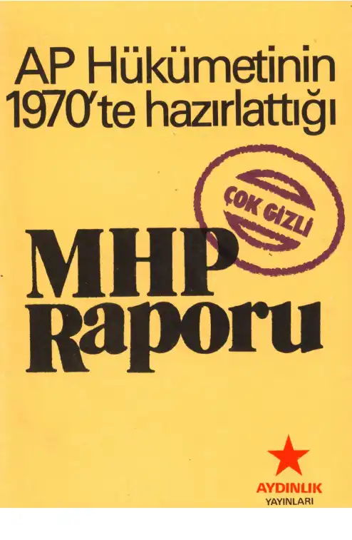 MHP Raporu — Bilinmiyor