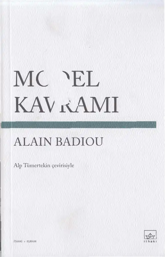 Model Kavramı — Alain Badiou