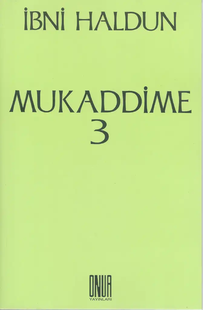 Mukaddime — İbni Haldun