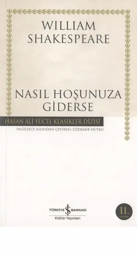 Nasıl Hoşunuza Giderse — William Shakespeare