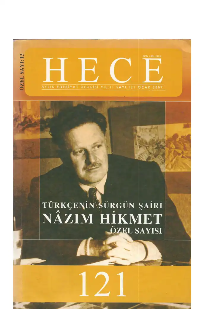 Nazım Hikmet Özel Sayısı Hece — Bilinmiyor