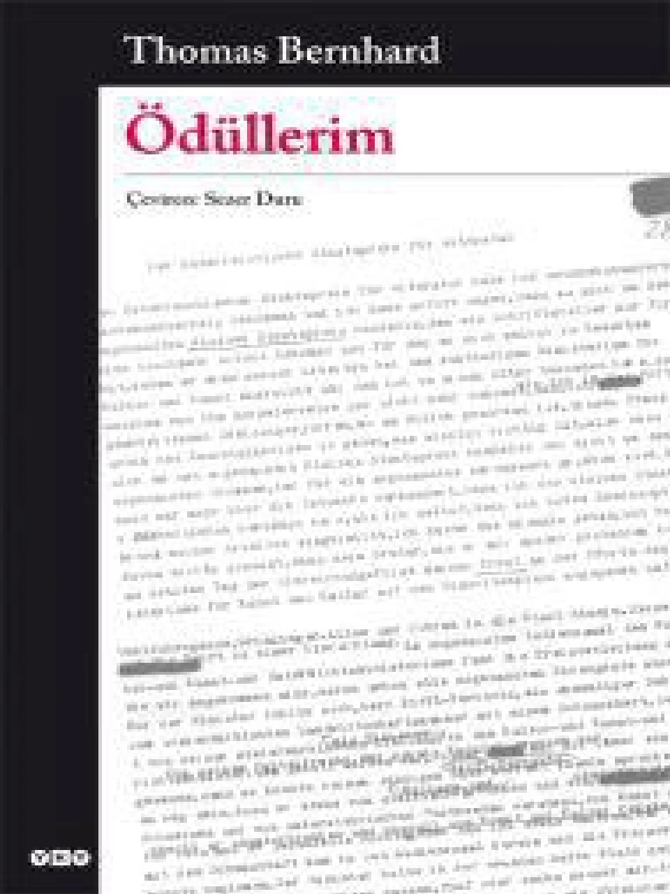 Ödüllerim — Thomas Bernhard