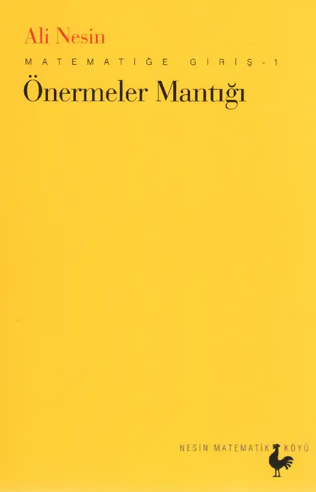 Önermeler Mantığı — Ali Nesin