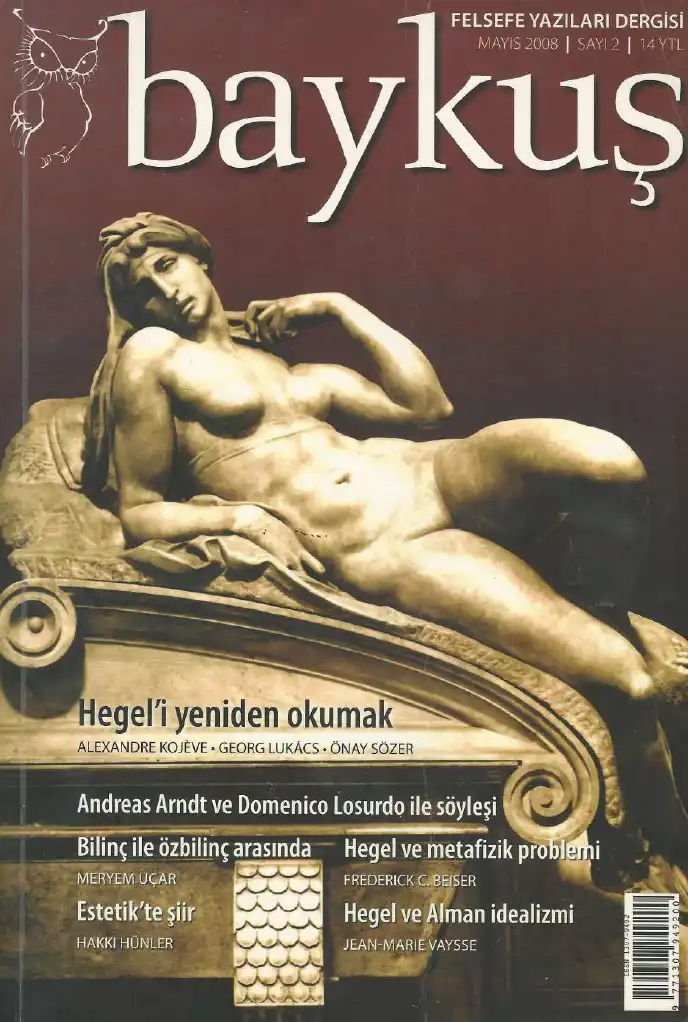 Öteki Baykuş - Felsefe Yazıları Dergisi Sayı 02: Hegel'i Yeniden Okumak — Güçlü Ateşoğlu, Kaan Özkan