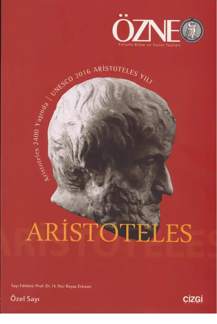 Özne: Aristoteles Özel Sayısı — Bilinmiyor