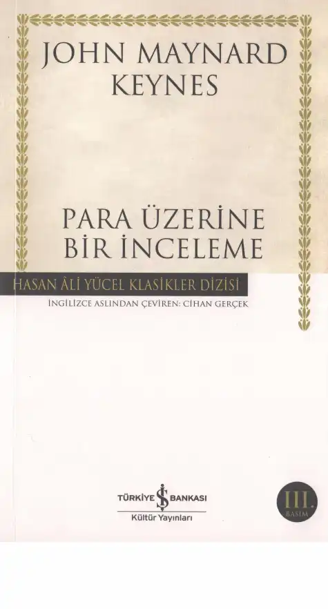 Para Üzerine Bir İnceleme — John Maynard Keynes