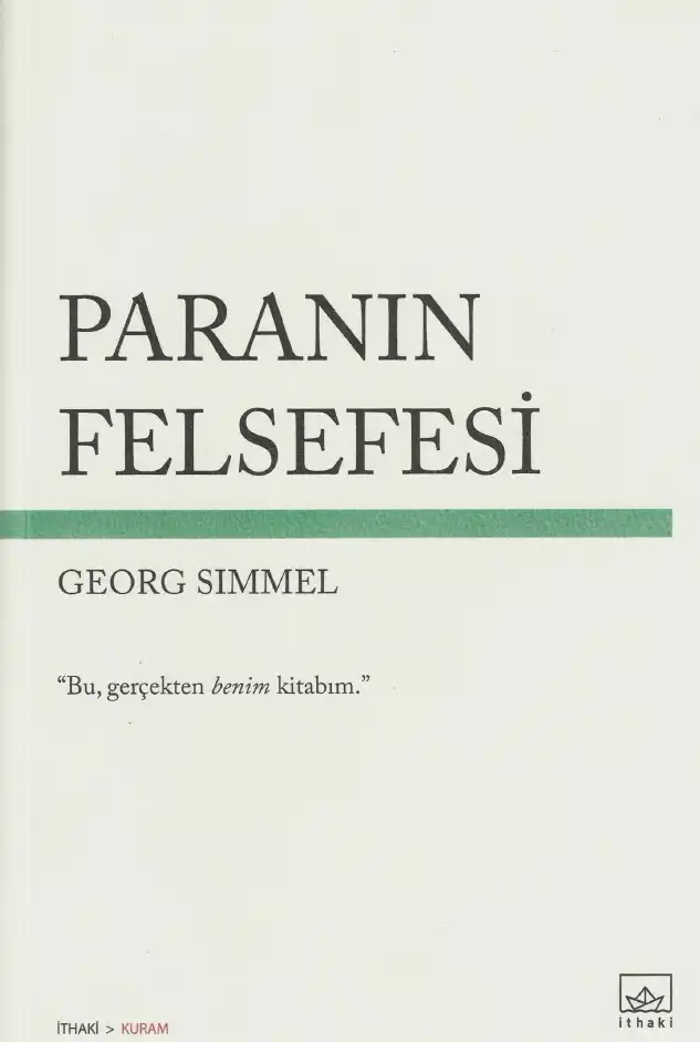 Paranın Felsefesi — Georg Simmel