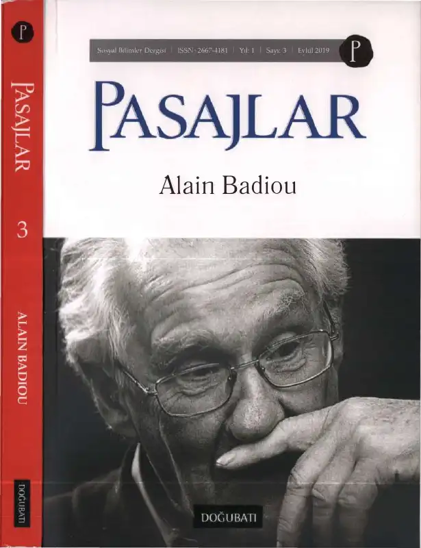 Pasajlar Sayı - 003 Alain Badiou — Alain Badiou