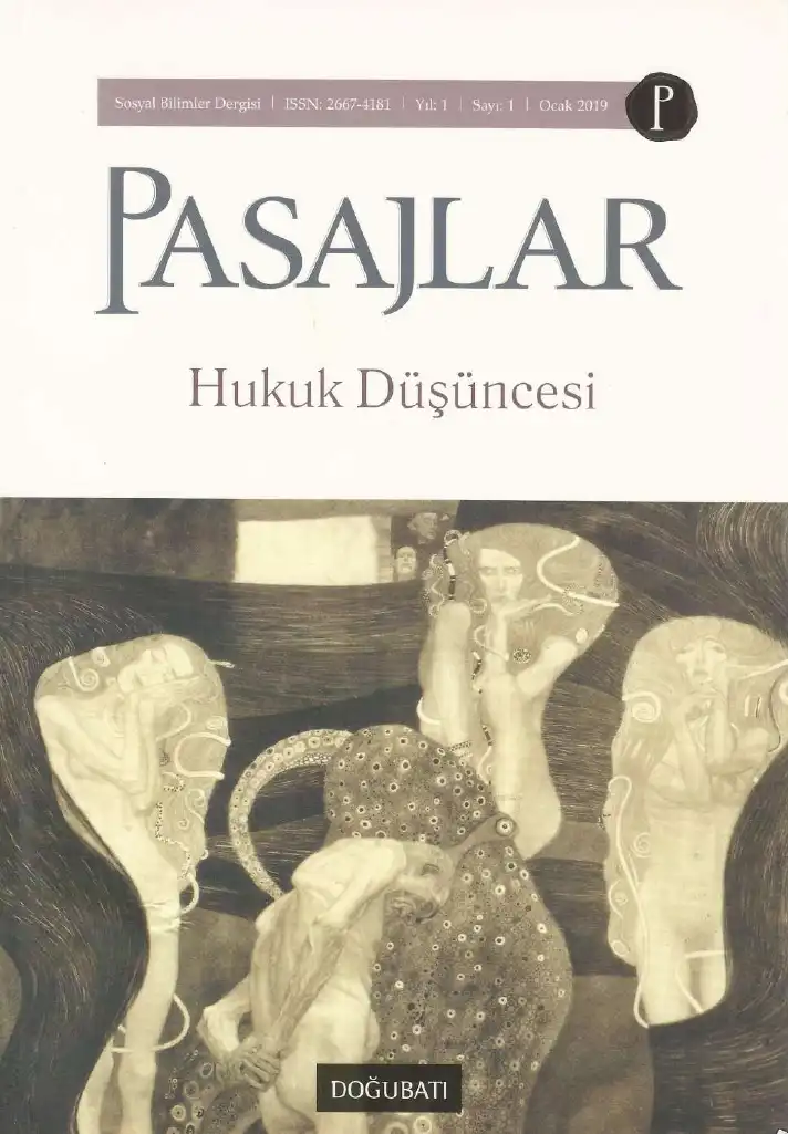 Pasajlar Sosyal Bilimler Dergisi Sayı 01 Hukuk Düşüncesi — Bilinmiyor