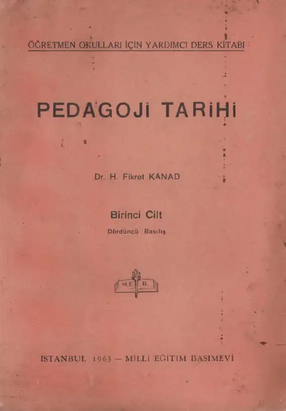 Pedagoji Tarihi — H. Fikret Kanad
