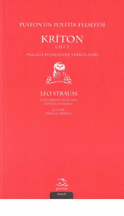 Platon'un Politik Felsefesi: Kriton — Leo Strauss