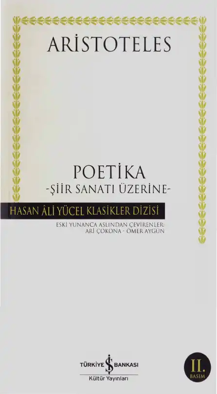Poetika - Şiir Sanatı Üzerine — Aristoteles