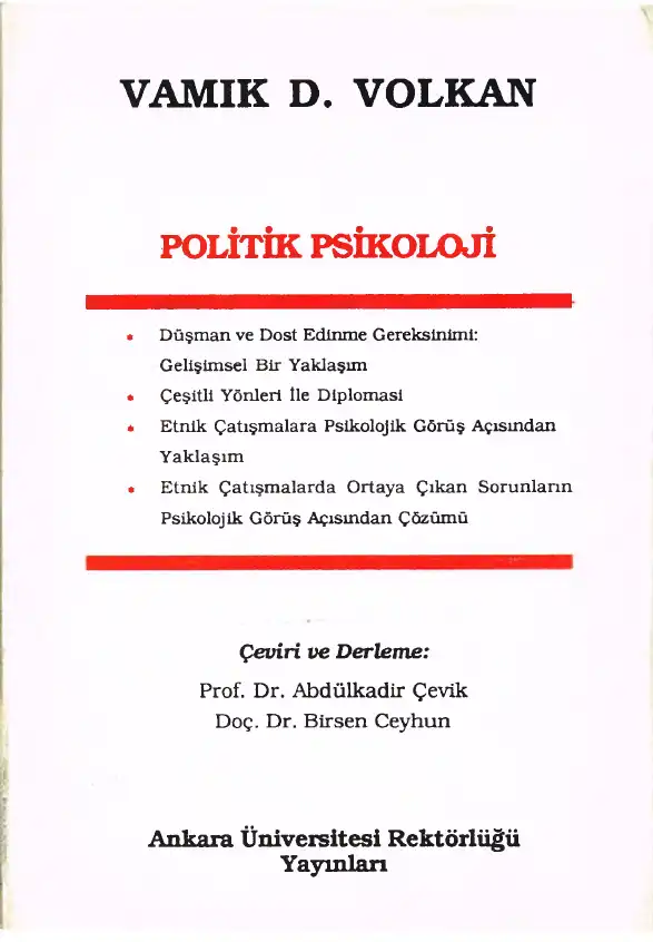 Politik Psikoloji — Vamık D. Volkan