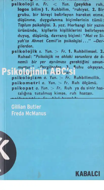Psikolojinin ABC'si — Gillian Butler - Freda Mcmanus
