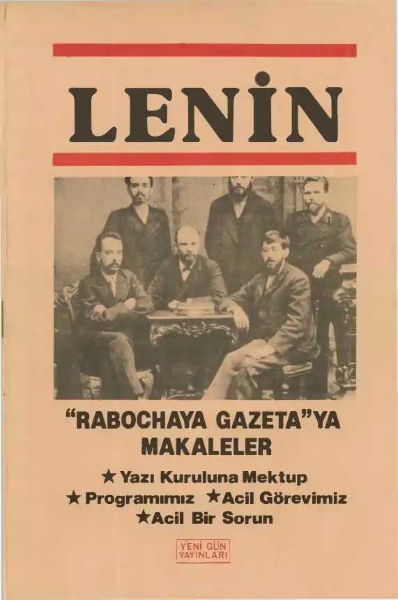 'Rabochaya Gazeta'ya Makaleler — V. İ. Lenin
