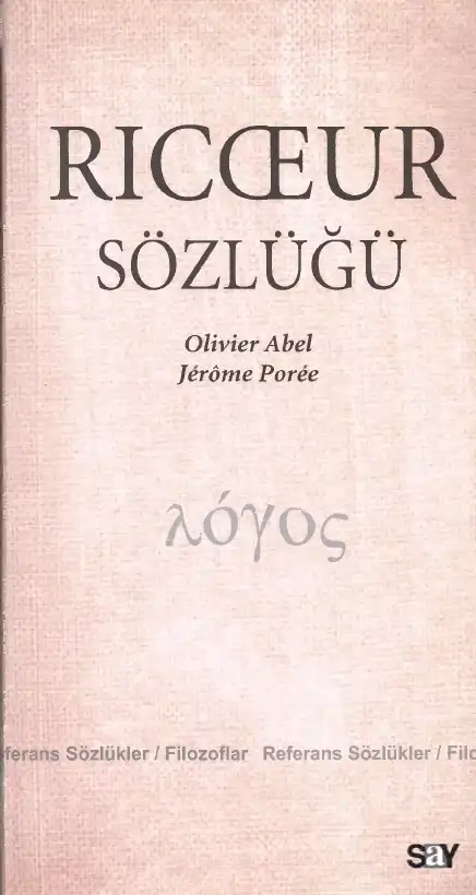 Ricoeur Sözlüğü — Olivier Abel, Eunhva Lee