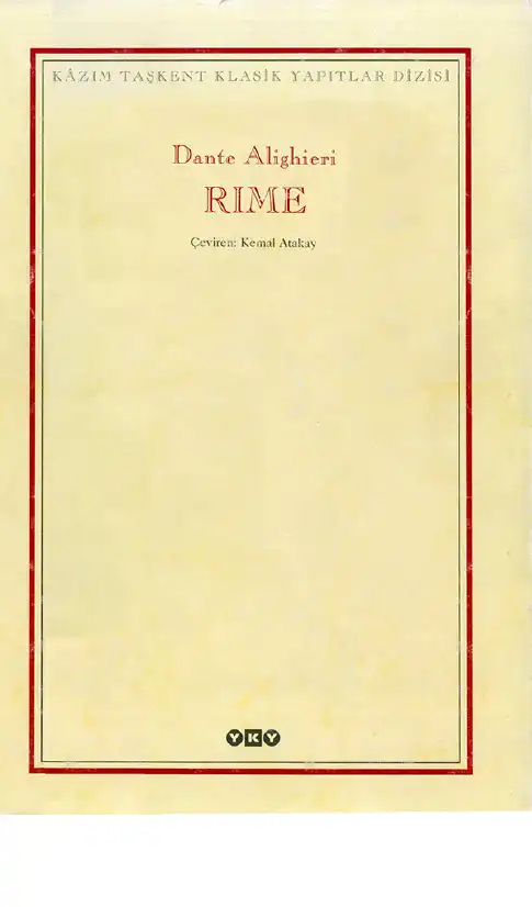 Rime — Dante Alighieri