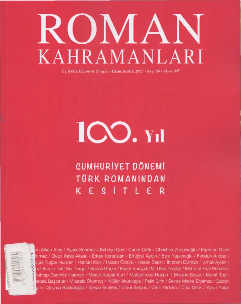 Roman Kahramanları Sayı 056 Ekim Aralık 2023 — Serap İlhan Asan