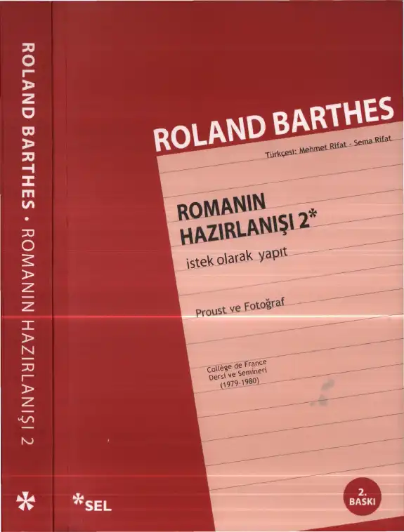 Romanın Hazırlanışı II — Roland Barthes