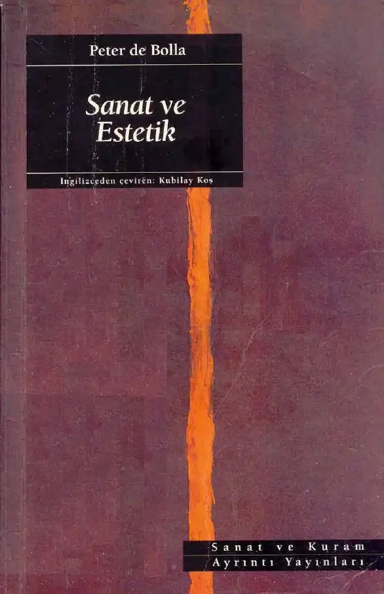 Sanat ve Estetik — Peter de Bolla