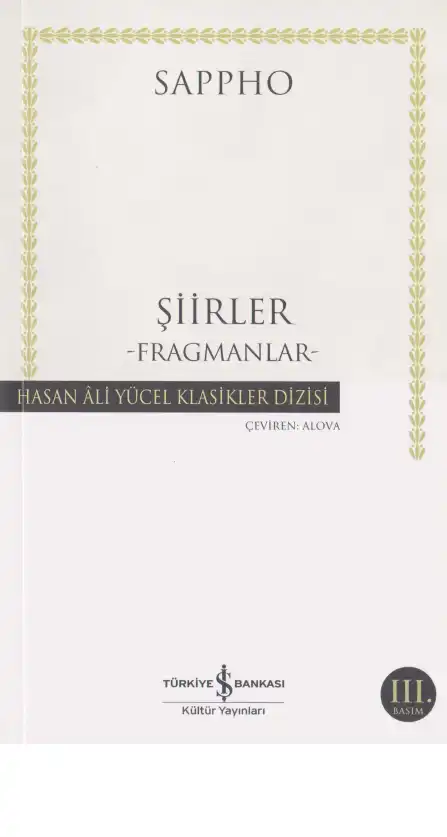 Sappho Şiirler - Fragmanlar — Sappho