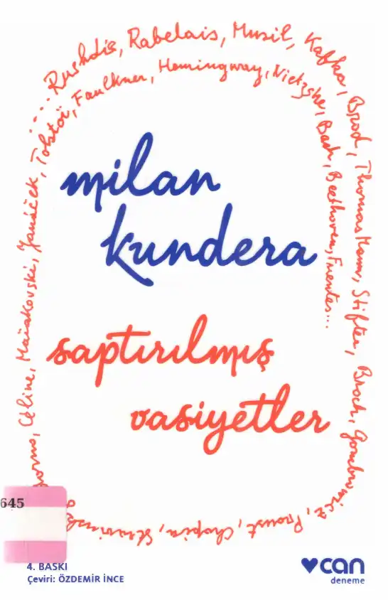 Saptırılmış Vasiyetler — Milan Kundera