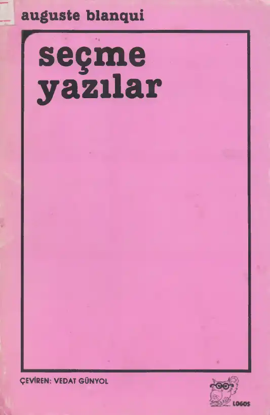 Seçme Yazılar — Auguste Blanqui