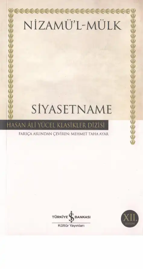 Siyasetname — Nizamülmülk