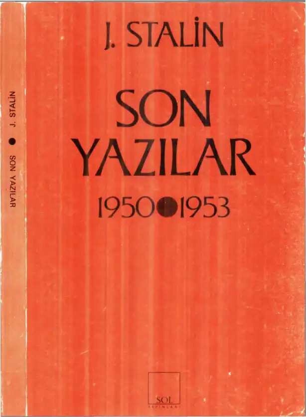 Son Yazılar 1950-1953 — V. İ. Lenin ve J. V. Stalin