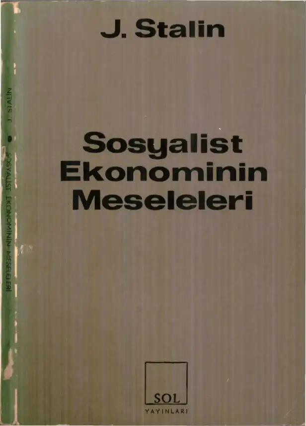Sosyalist Ekonominin Meseleleri — Josef Stalin