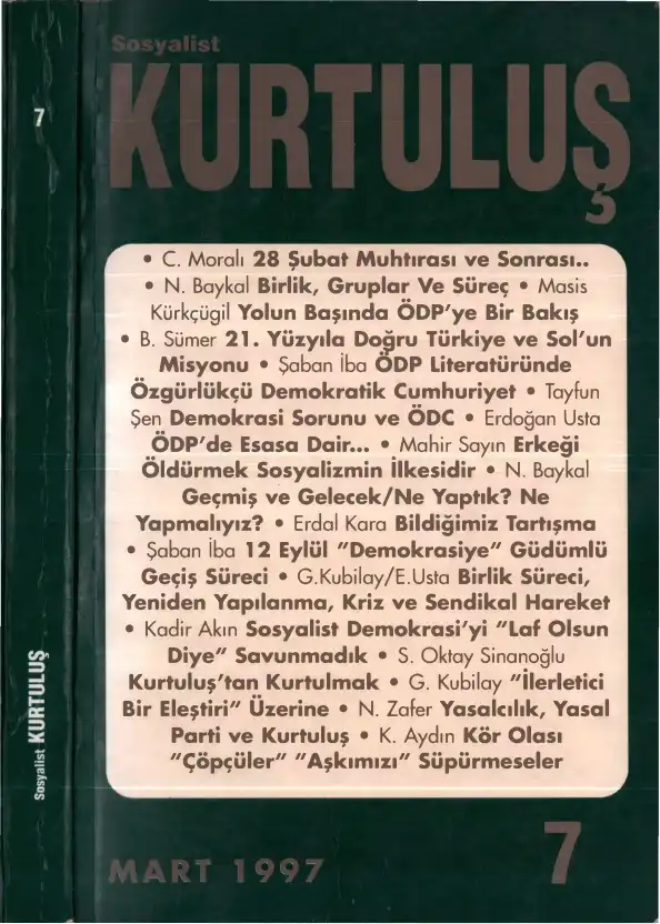 Sosyalist Kurtuluş - Sayı 007 Mart — Bilinmiyor