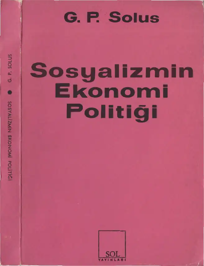 Sosyalizmin Ekonomi Politiği — G. P. Solus