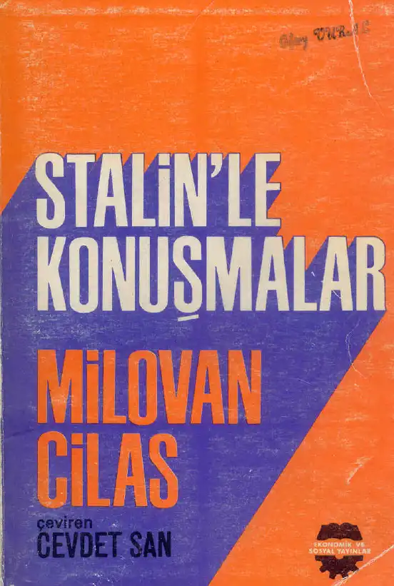 Stalinle Konuşmalar — Milovan Cilas