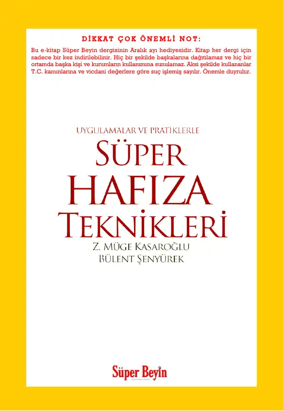 Süper Hafıza Teknikleri — Z. Müge Kasaroğlu, Bülent Şenyürek
