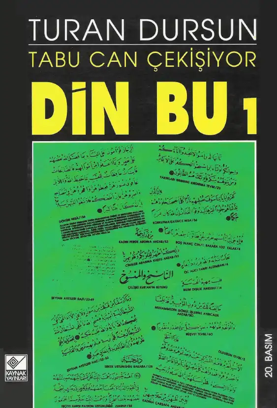 Tabu Can Çekişiyor: Din Bu 1 — Turan Dursun