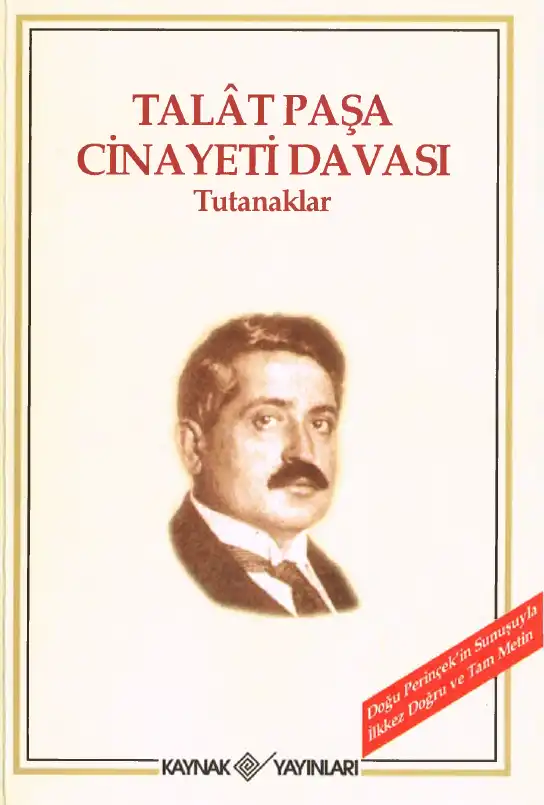 Talat Paşa Cinayeti Davası Tutanaklar — Bilinmiyor
