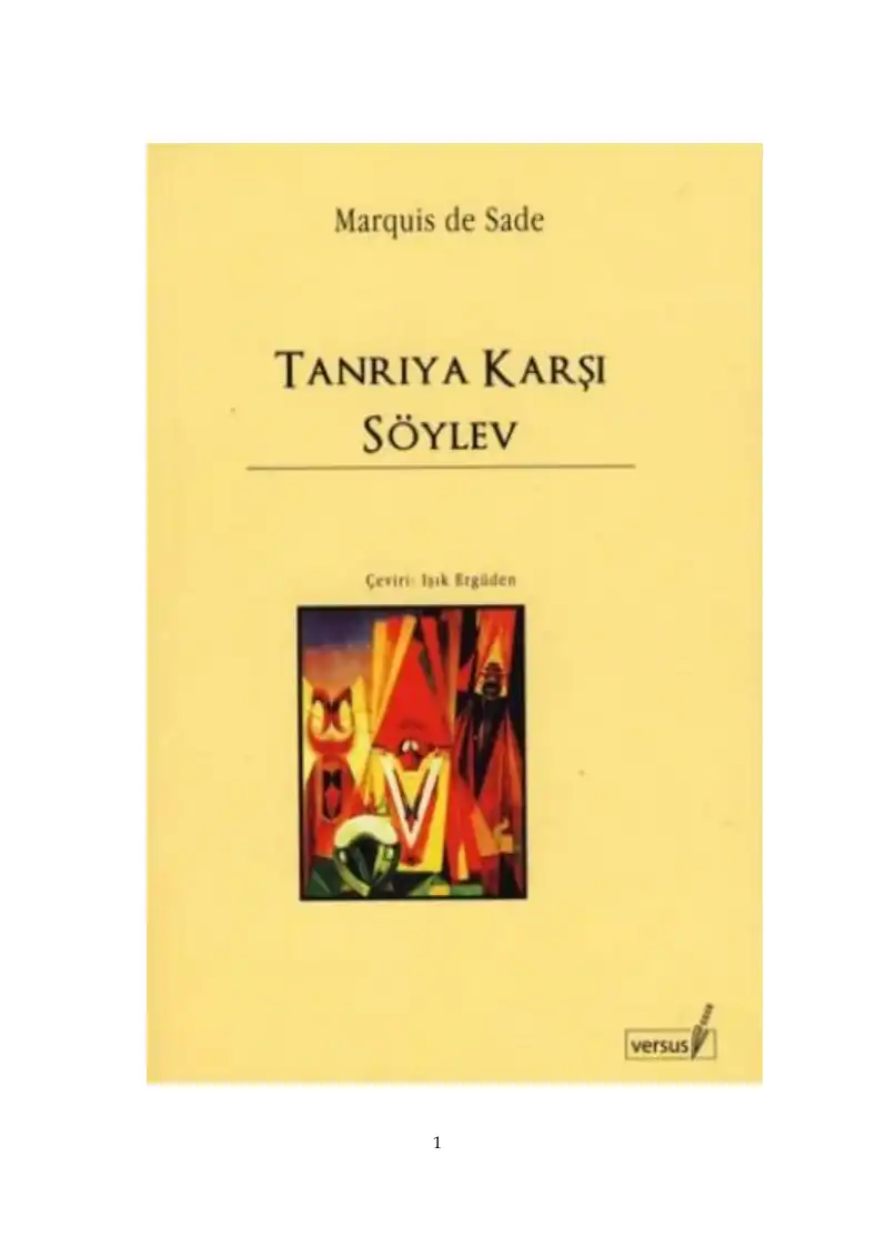 Tanrıya Karşı Söylev — Marquis de Sade