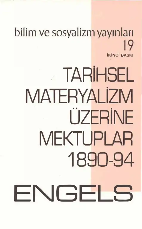 Tarihsel Materyalizm Üzerine Mektuplar 1890-94 — Friedrich Engels