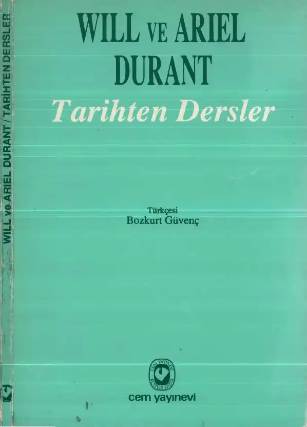 Tarihten Dersler — Will Durant, Ariel Durant