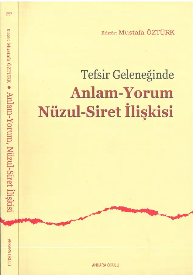 Tefsir Geleneğinde Anlam-Yorum, Nüzul-Siret İlişkisi — Mustafa Öztürk, Hadiye Ünsal