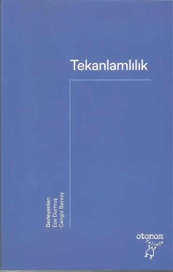 Tekanlamlılık — Ece Durmuş ve Cengiz Baysoy