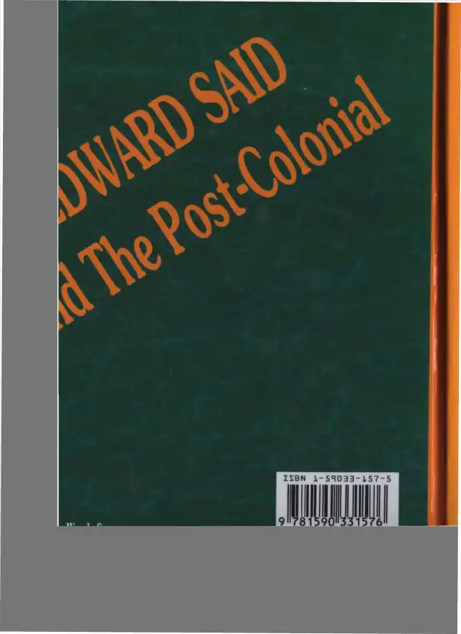 The Post Colonial — Edward W. Said