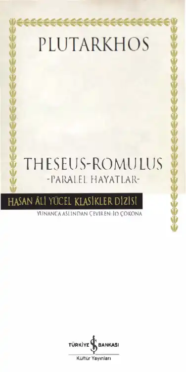 Theseus - Romulus Paralel Hayatlar — Plutarkhos