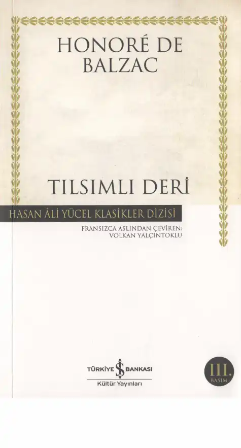 Tılsımlı Deri — Honore de Balzac