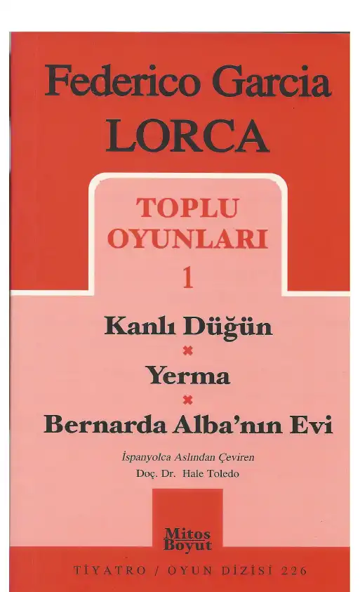 Toplu Oyunları 1 — Federico Garcia Lorca