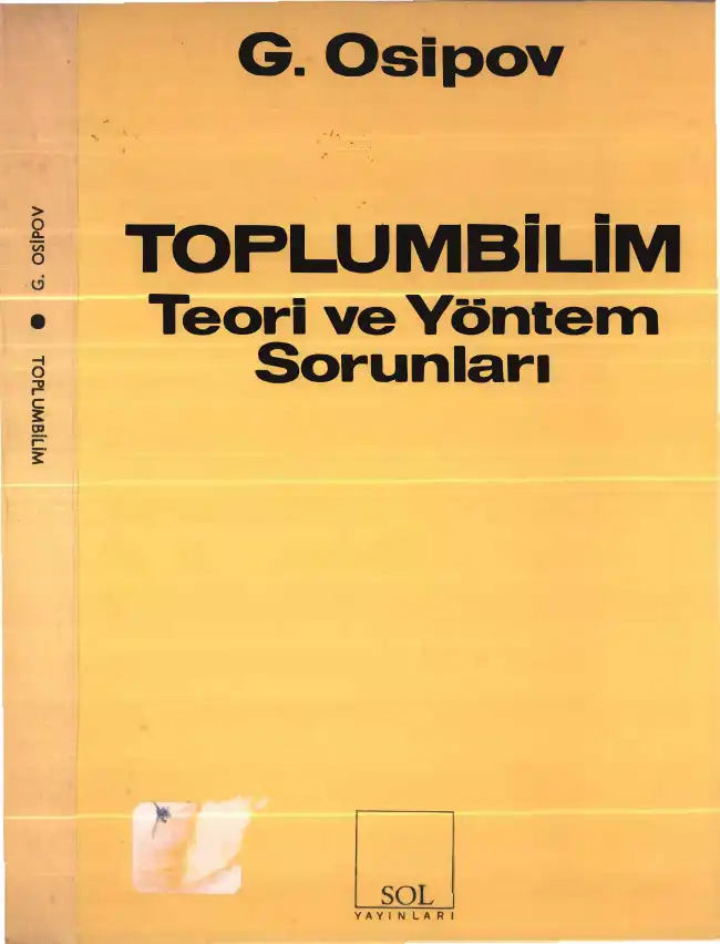 Toplumbilim Teori ve Yöntem Sorunları — G. Osipov